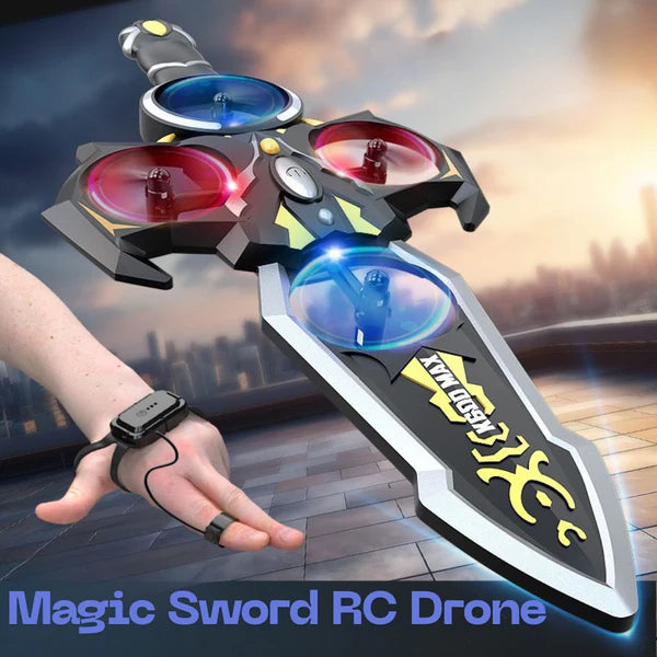 High-Speed Hand Gesture Control Flying Sword Drone With LED Lights