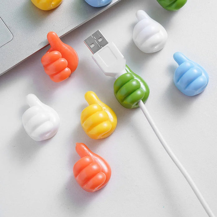 10pcs Hand shape Cable Gripper