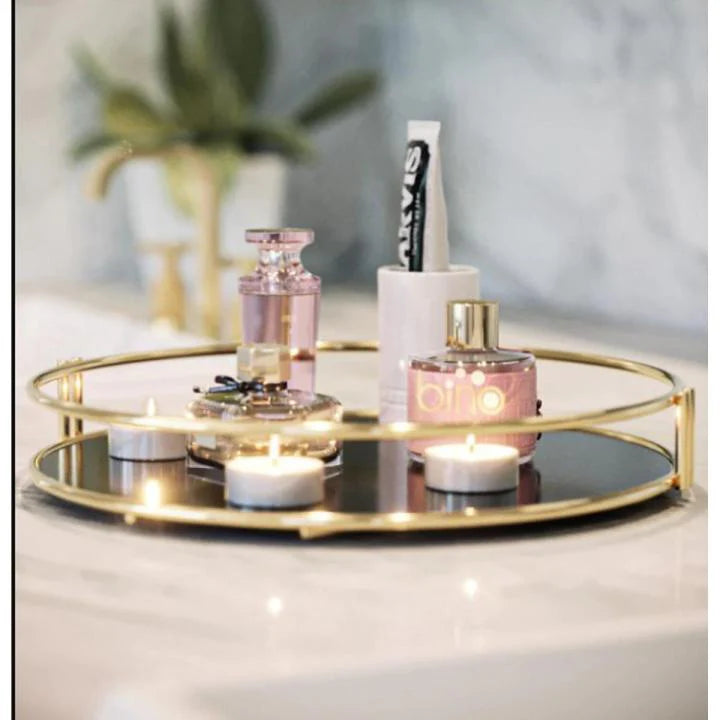 Round Makeup organizer cosmetic shelf