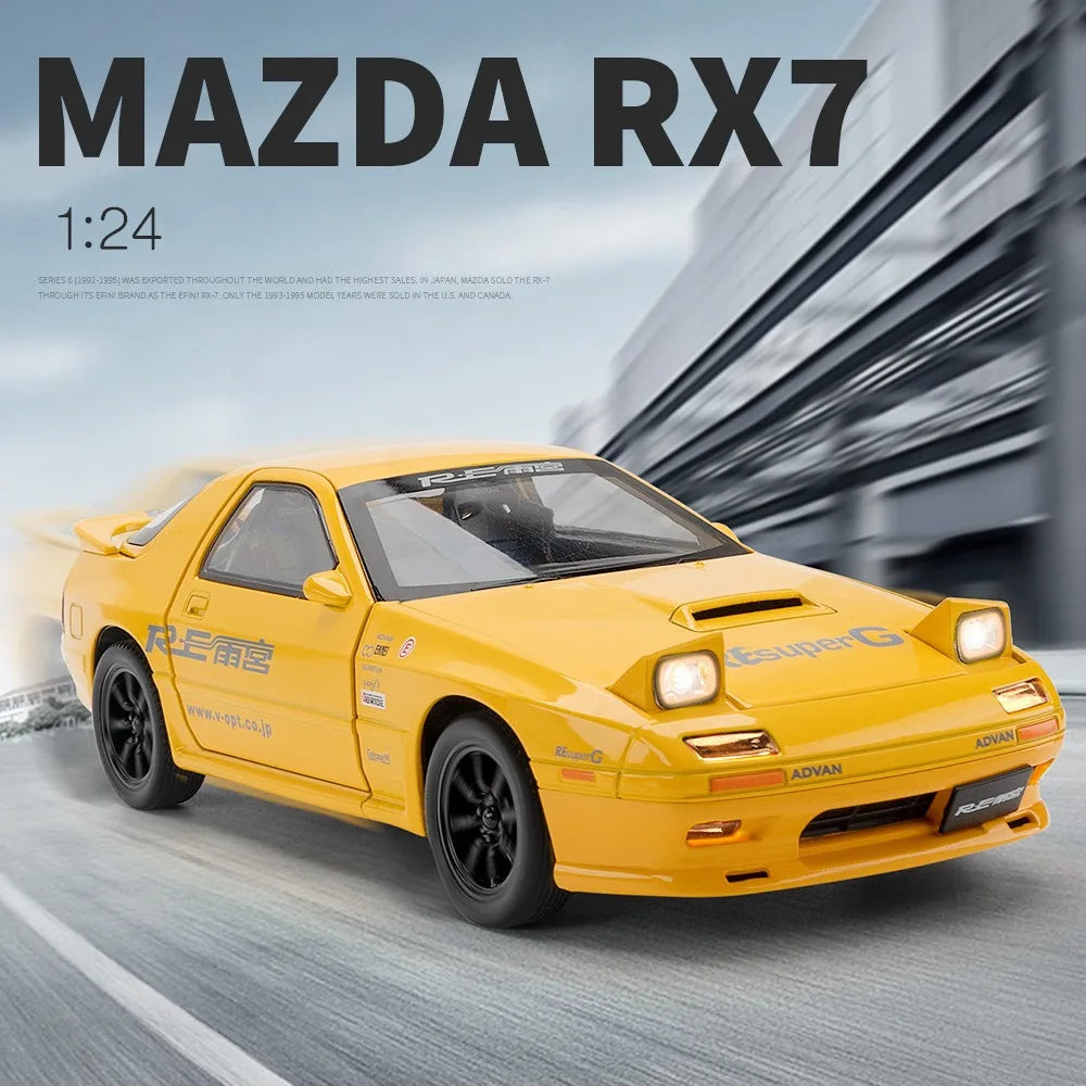 D Mazda RX7 Alloy Car Diecast 1:24