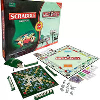 2 in 1 Scrabble & Monopoly Board Games