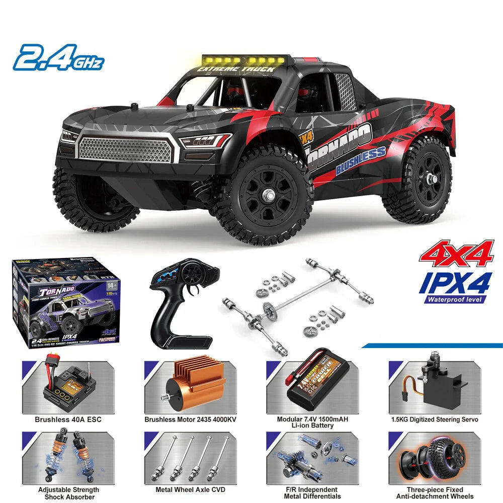 2.4GHz RC 4x4 Tornado High Speed Truck