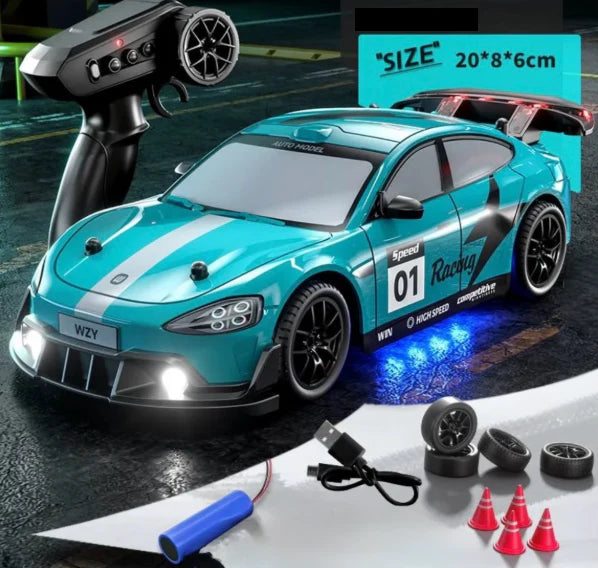 High-Speed Remote Contrl Drift Racing Car with LED Lights