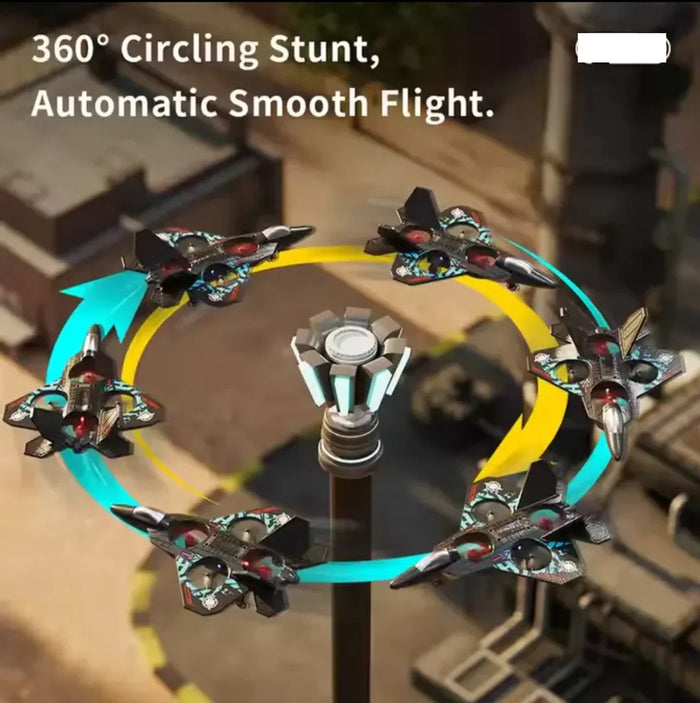 360 Rotate Plastic Remote Control Fighter Plane
