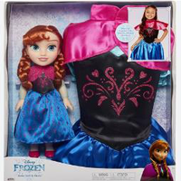 Disney Frozen Anna Toddler Doll & Dress Gift Set