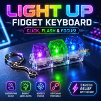 Thumbnail for Mechanical Switch Keychain Set 4 Blue Switches with Key Puller & Carabiner