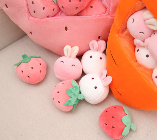 Fruit Plush Pillow With Babies