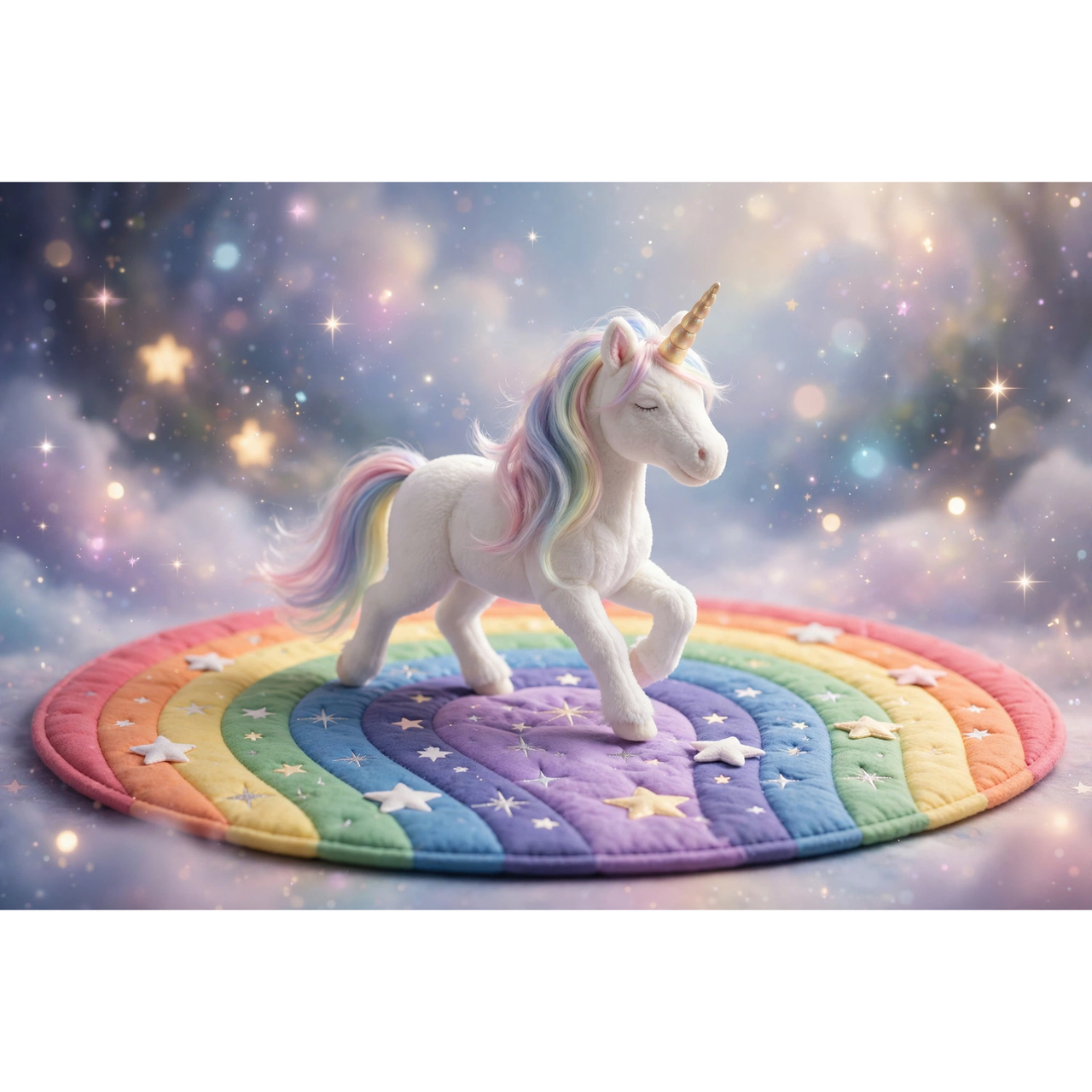 Playgo Baby Trotting Unicorn Horse — in use