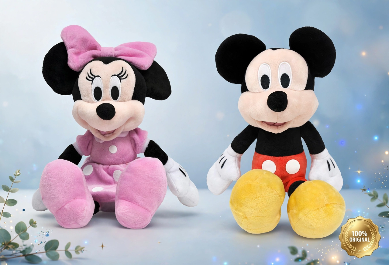 Disney Mickey & Minnie Mouse Plush Set (2-Pack)