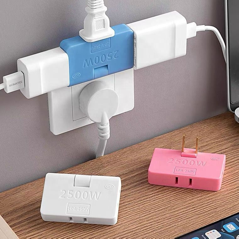 3 in 1 Fireproof Multi-Plug Adapter (Pack of 3)