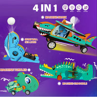 Thumbnail for 4 in 1 Transforming Machine Animals Set