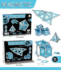 Thumbnail for 3D Crystal Magnetic  Building Blocks Puzzle 66 Pieces