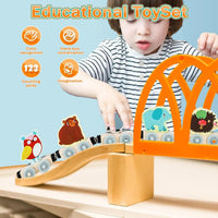 Thumbnail for Montessori Magnetic Wooden Train