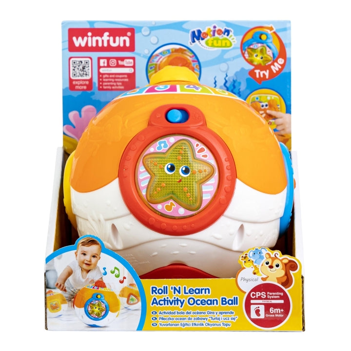 WinFun Roll 'N Learn Activity Ocean Ball