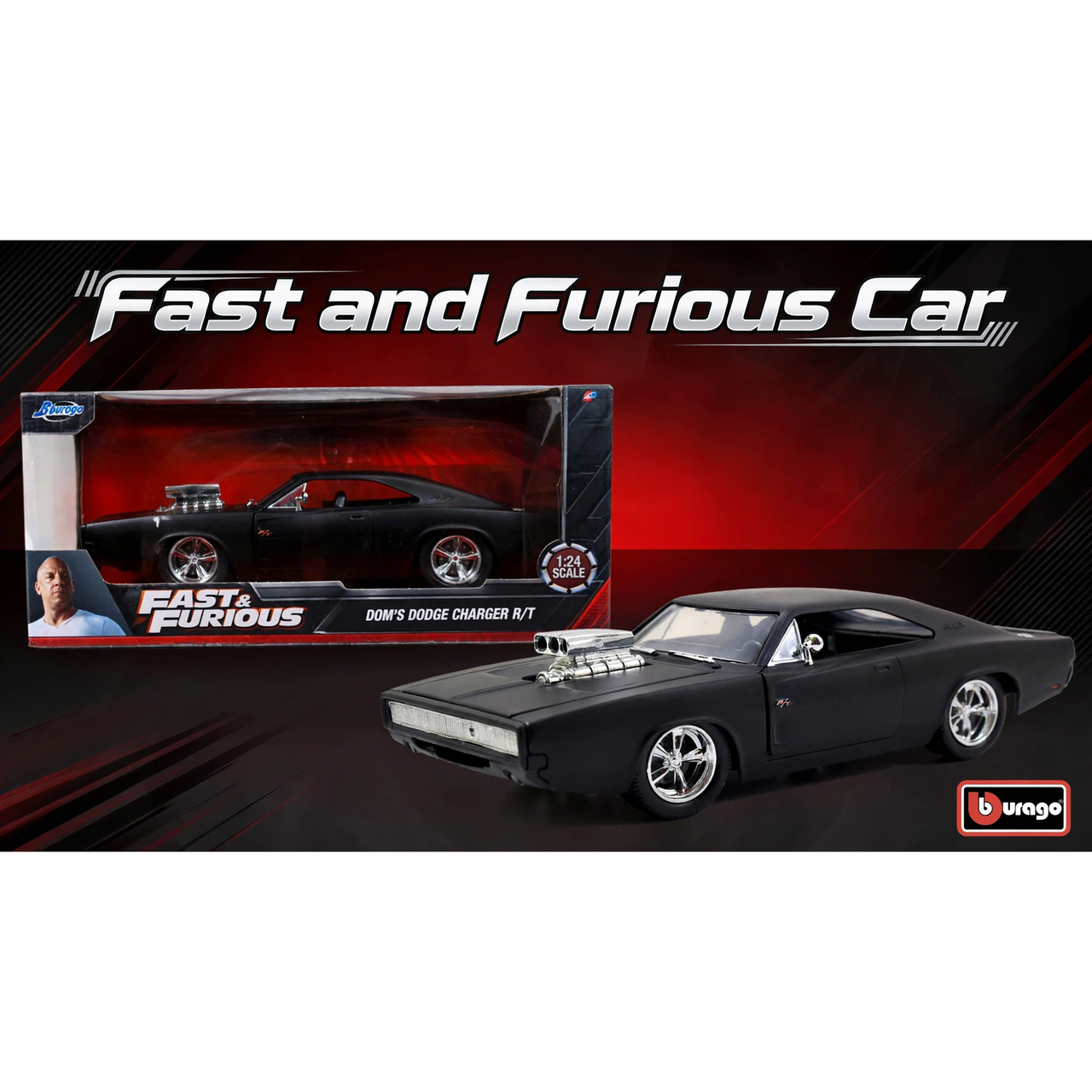 Bburago Fast and Furious Die-Cast Model Car — hero