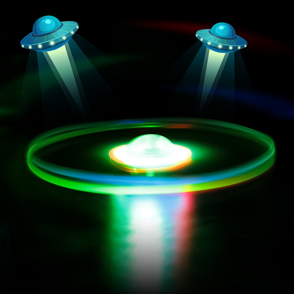LED Colorful Pull String UFO Toy