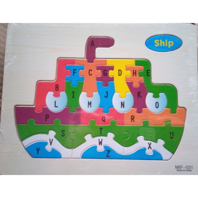 Colourful Learning Educational Puzzle Board – Ship