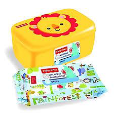 Baby Wipes Dispenser — Lion Design Refillable Travel Case