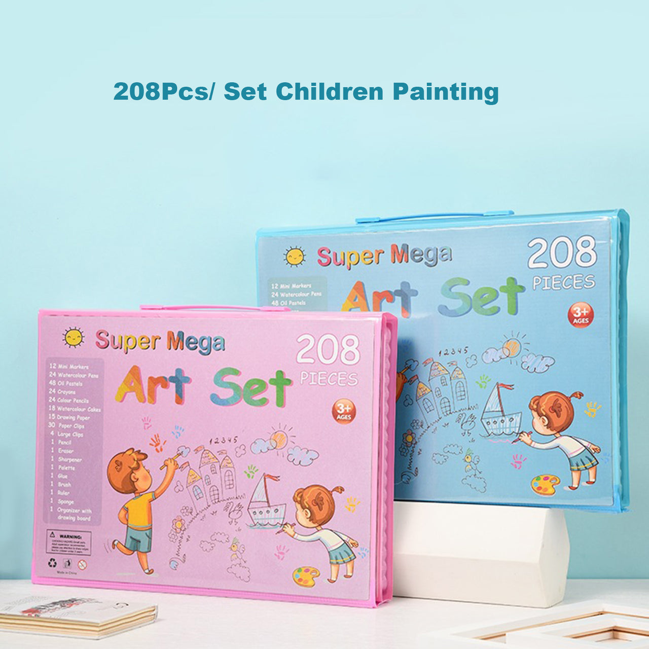 208 Pcs Art Supplies, Brand Drawing Art Kit For Kids Adults Art