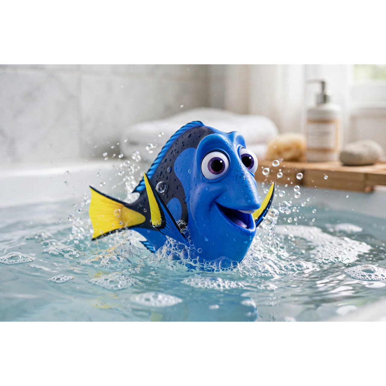 Disney Pixar Finding Dory Swim and Speak Dory — in use