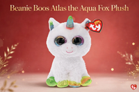Thumbnail for Ty Beanie Boos Atlas the Aqua Fox Plush