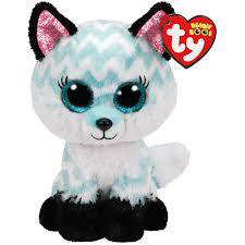 Ty Beanie Boos Atlas the Aqua Fox Plush