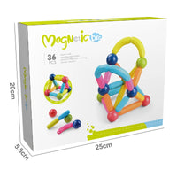 Thumbnail for 36 Pieces DIY 3D Model Magnetic Stick and Ball Construction Set