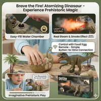 Thumbnail for Remote Control Velociraptor Dinosaur With Spray Mist