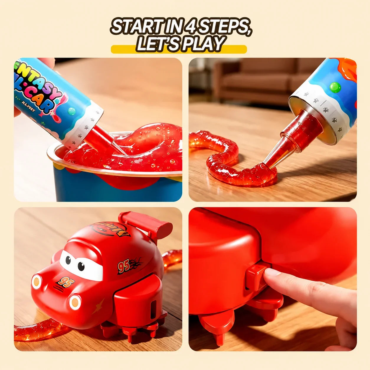 Magic Slime Track Car DIY Track Making Toy