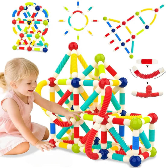Magnetic Constructor Building Stick With Flexible Tube