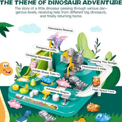 Dinosaur Car Adventure Track Play Set