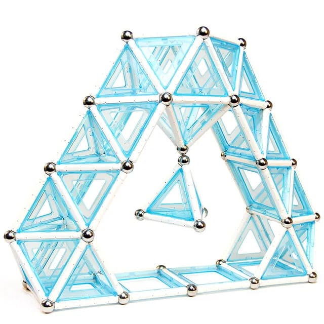 3D Crystal Magnetic  Building Blocks Puzzle 66 Pieces