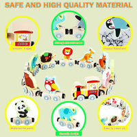 Thumbnail for Montessori Magnetic Wooden Train