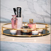 Round Makeup organizer cosmetic shelf