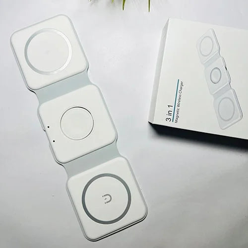 3-in-1 Foldable MagSafe Wireless Charging Pocket Size