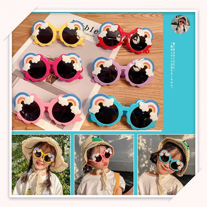 Rainbow Frame Sunglasses For Boys & Girls Assortment