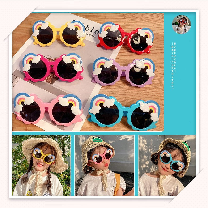 Rainbow Frame Sunglasses For Boys & Girls Assortment