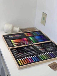 Thumbnail for 180 Piece Wooden Art Markers Brief Case Box