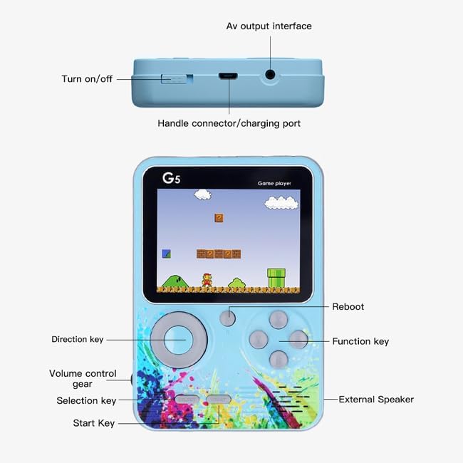 G5 500 in 1 Retro Video Game