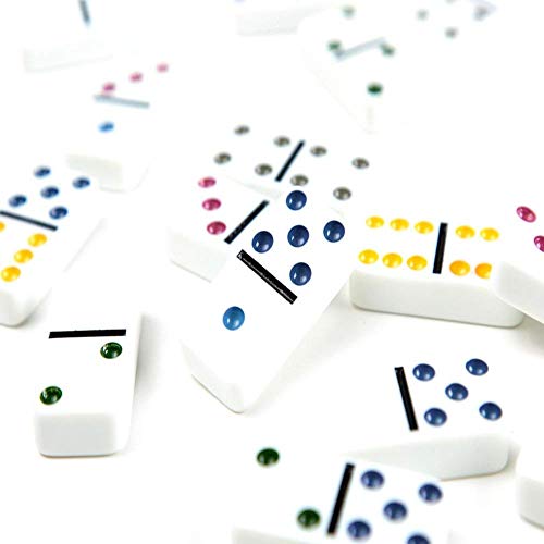 Dominoes Set 28 Double Six White Ivory Tiles