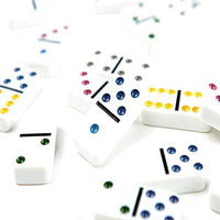 Thumbnail for Dominoes Set 28 Double Six White Ivory Tiles