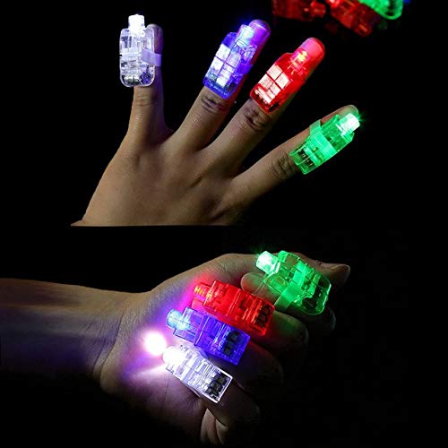 Buy Pack of 4 Projector Light Up Rings LED Finger Lights Online in ...