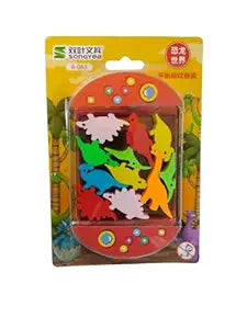 Dinosaur Shaped Eraser Pack
