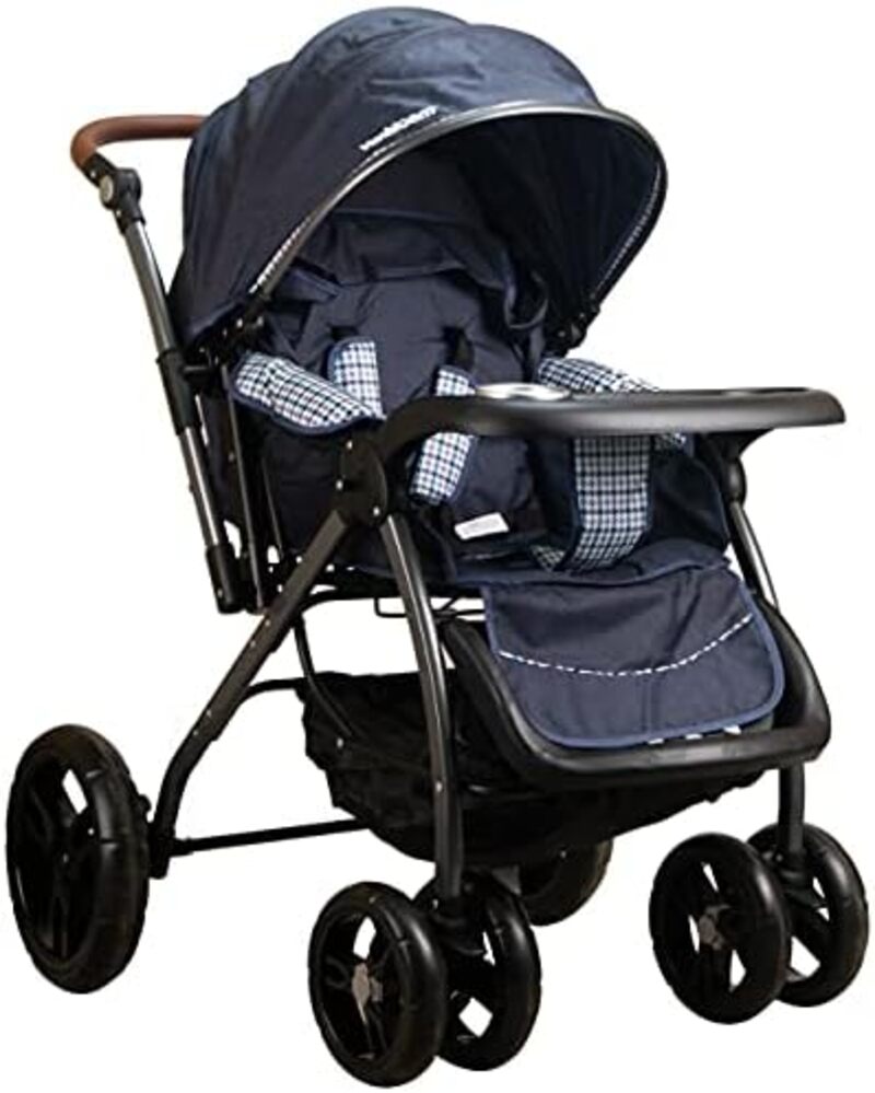 Newborn Rubber Tyres Foldable Baby Stroller