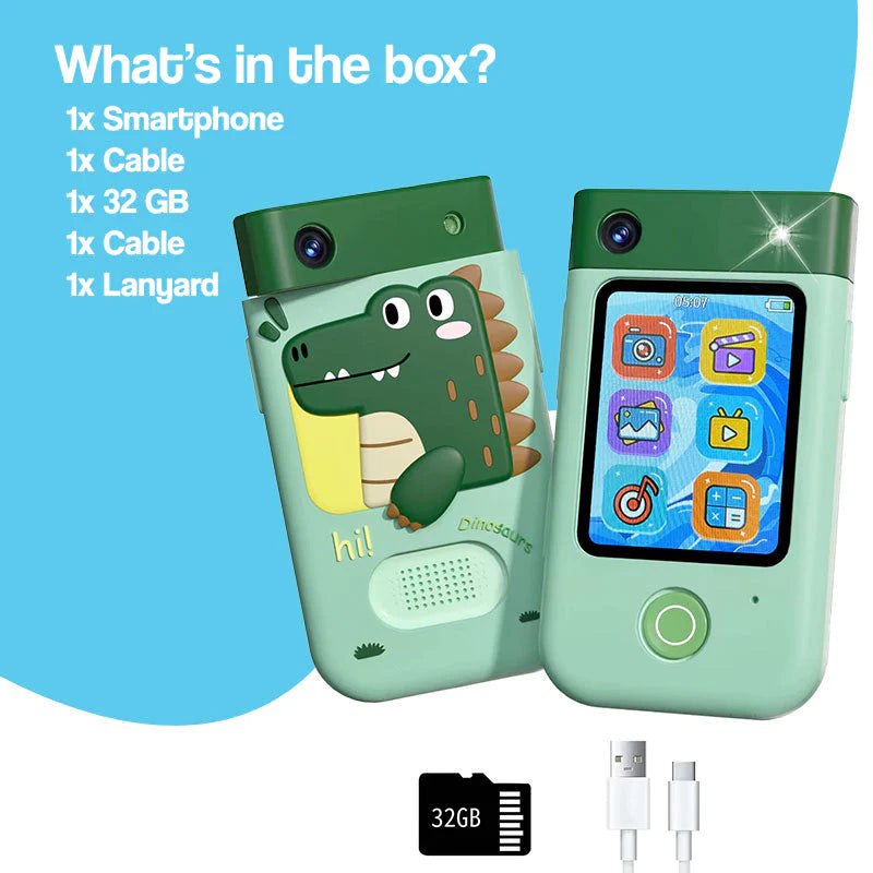 Interactive Kids Smartphone with Camera and Silicon Case