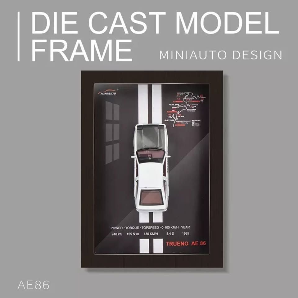 8Pcs Complete Set of 3D Frame Diecast Models