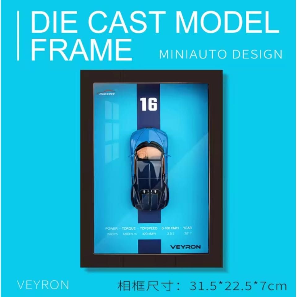 8Pcs Complete Set of 3D Frame Diecast Models
