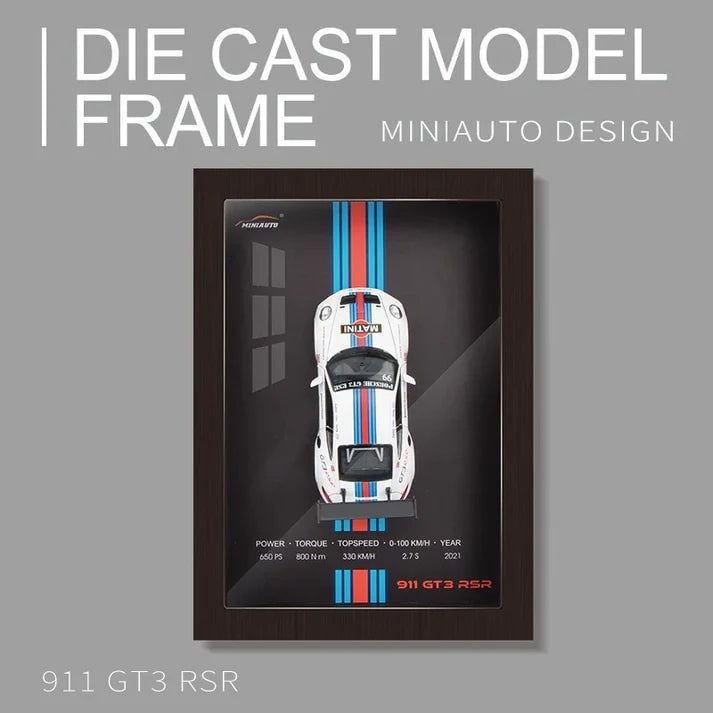8Pcs Complete Set of 3D Frame Diecast Models