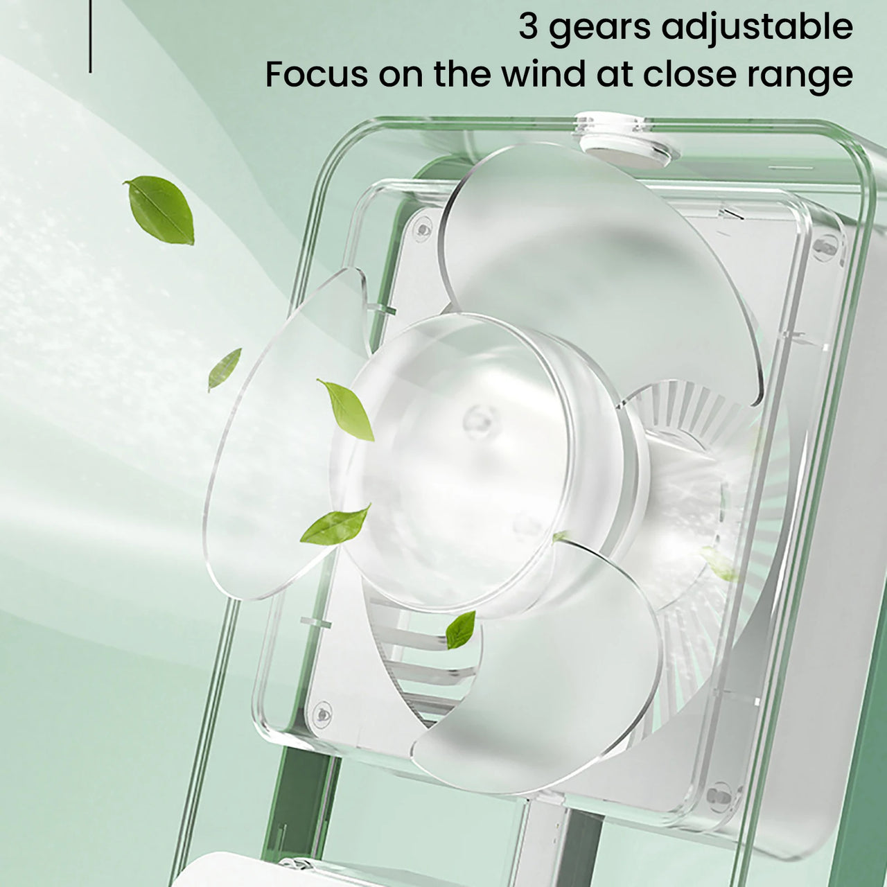 Portable Air Conditioner With Transparent Humidifying Spray