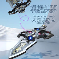 Thumbnail for High-Speed Hand Gesture Control Flying Sword Drone With LED Lights